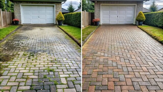 Driveway before