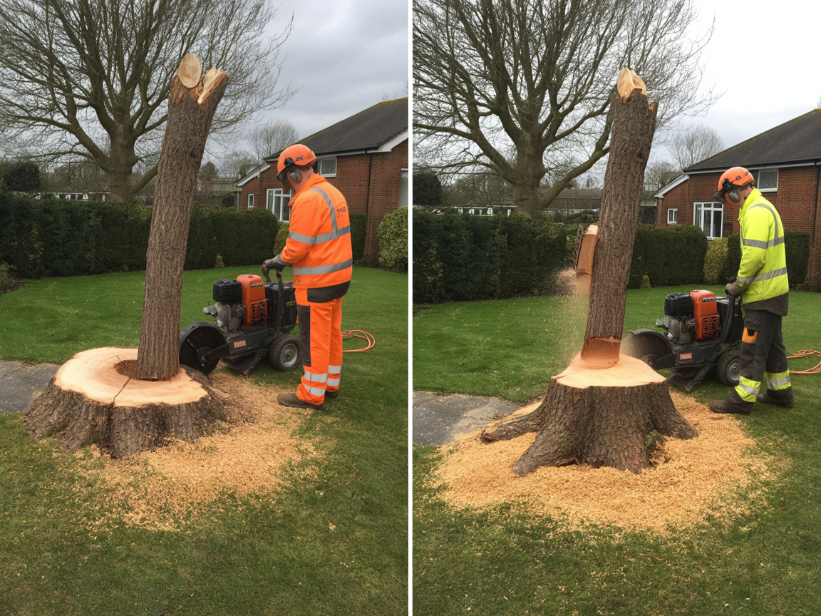 Professional tree removal and stump grinding service