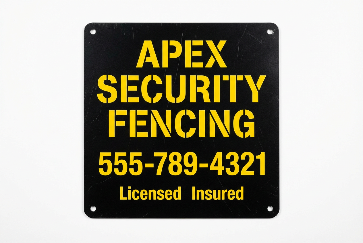 Apex Security Fencing - Black & Yellow