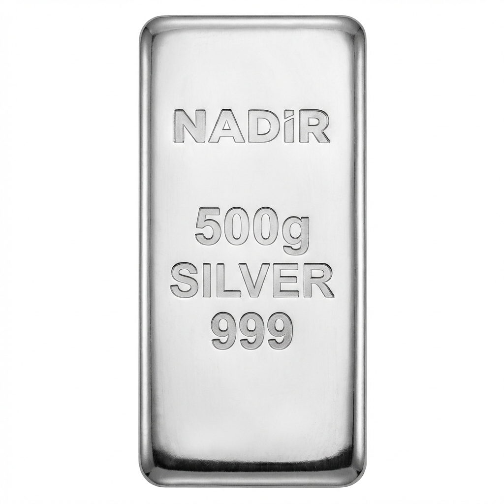 Nadir Refinery 500 Gram Silver Bar