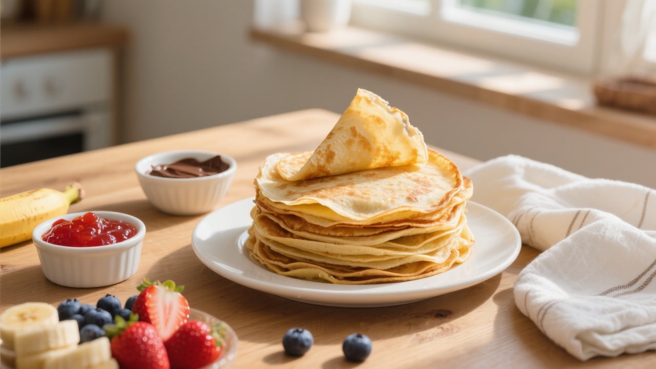 Crêpes Faciles: La Recette Inratable pour des Moments Gourmands 5 Crêpes faciles roulées et garnies de chocolat pour le goûter.
