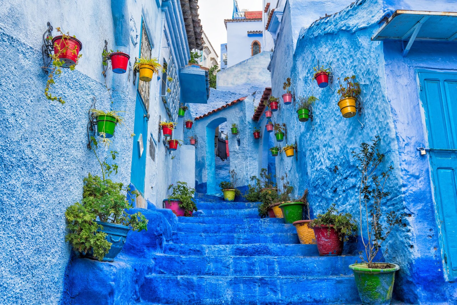 Ruelles aux murs bleus de Chefchaouen