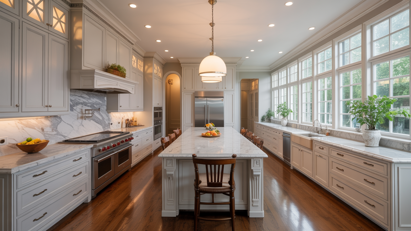 Luxury high-end complete kitchen remodel