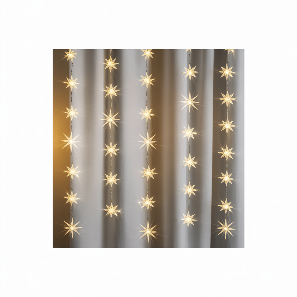 Star Curtain String Lights