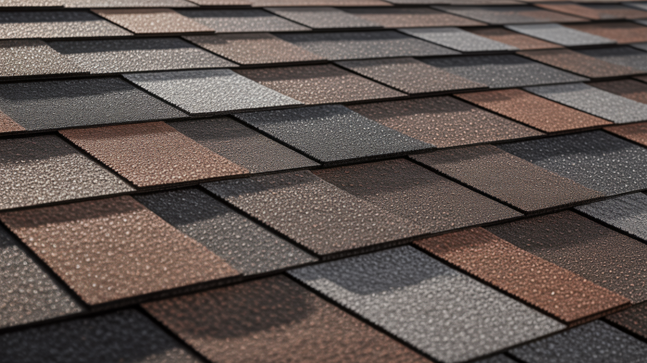 GAF Hickory shingle close-up