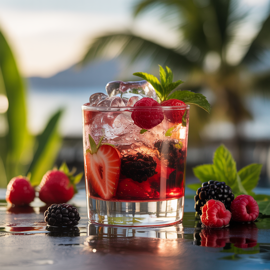 Caipiroska de Frutas Vermelhas
