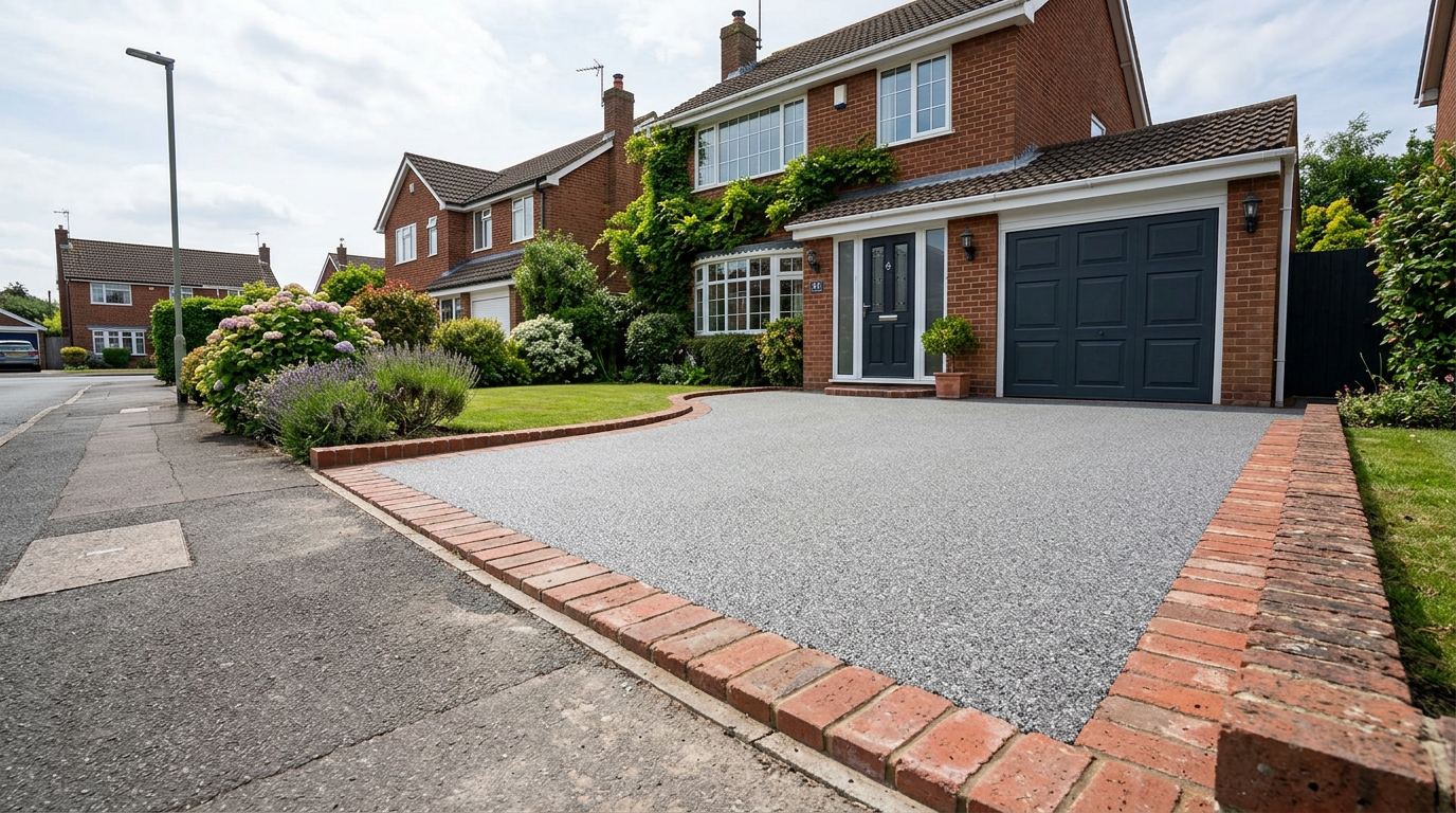 Driveway with Edging