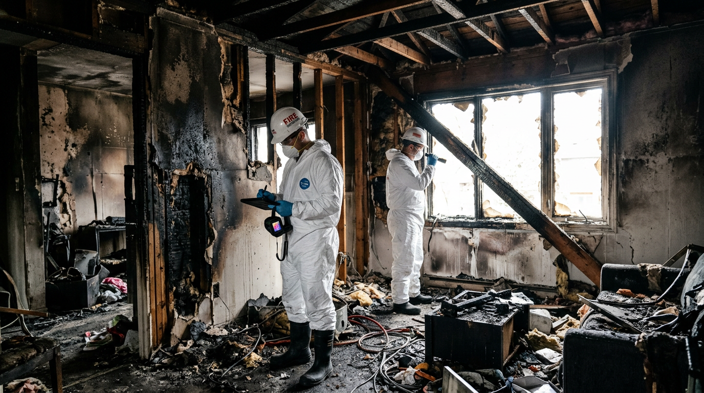 Fire & Smoke Damage Restoration - professional restoration service