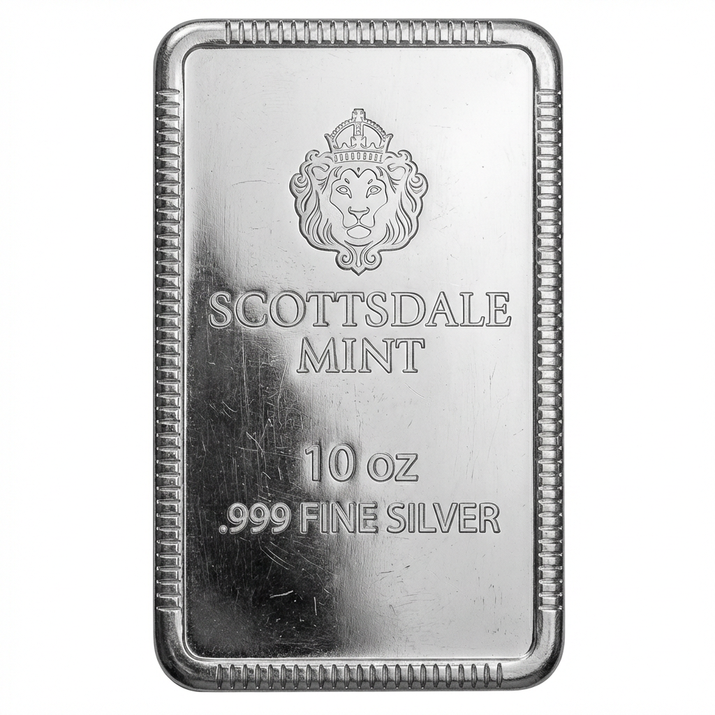 Scottsdale Mint 10oz Stacker Silver Bar