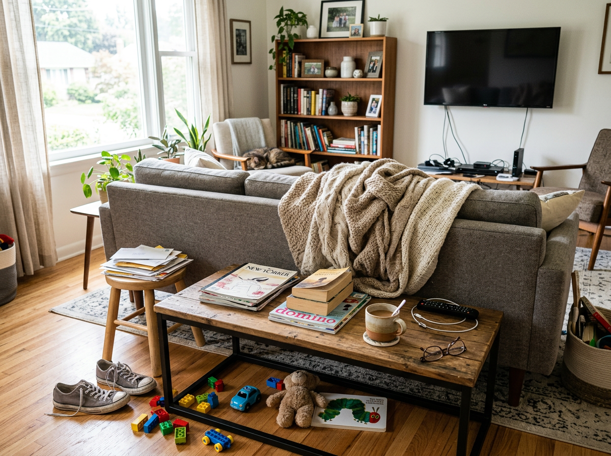 Before cleaning — Living Area
