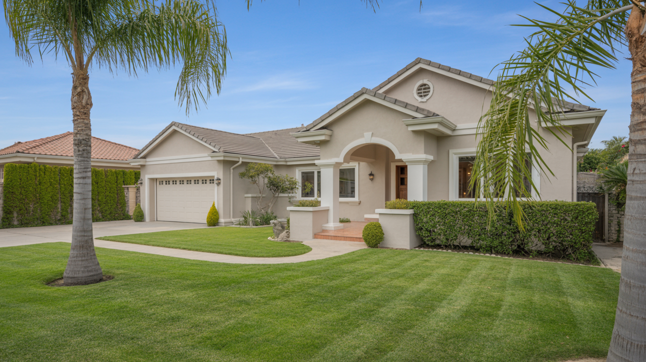 Well-maintained home exterior