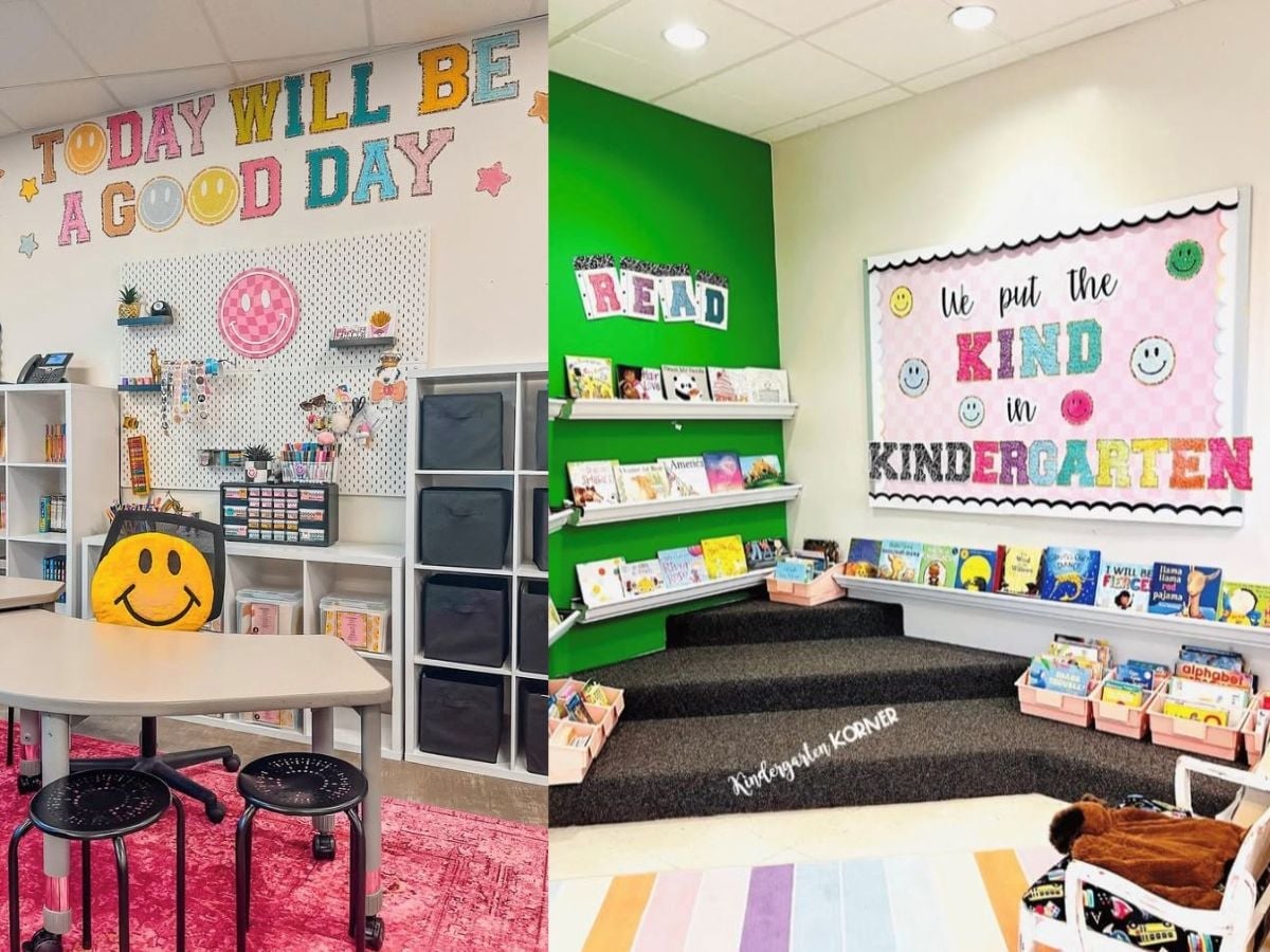 Bright preschool classroom