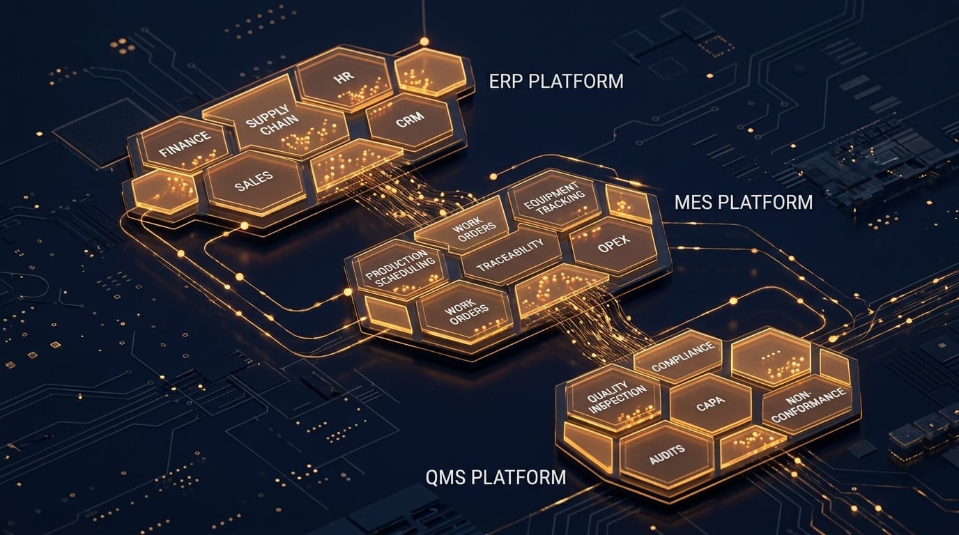 ERP vs MES vs QMS: Which System Do You Actually Need?
