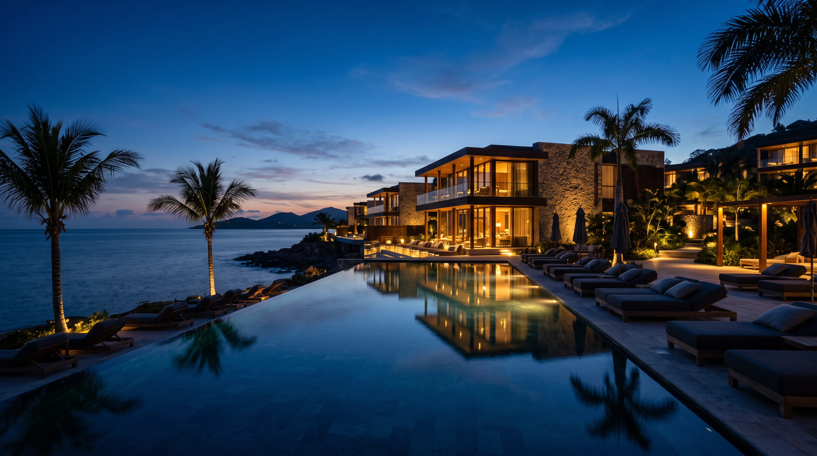 Luxury hotel view