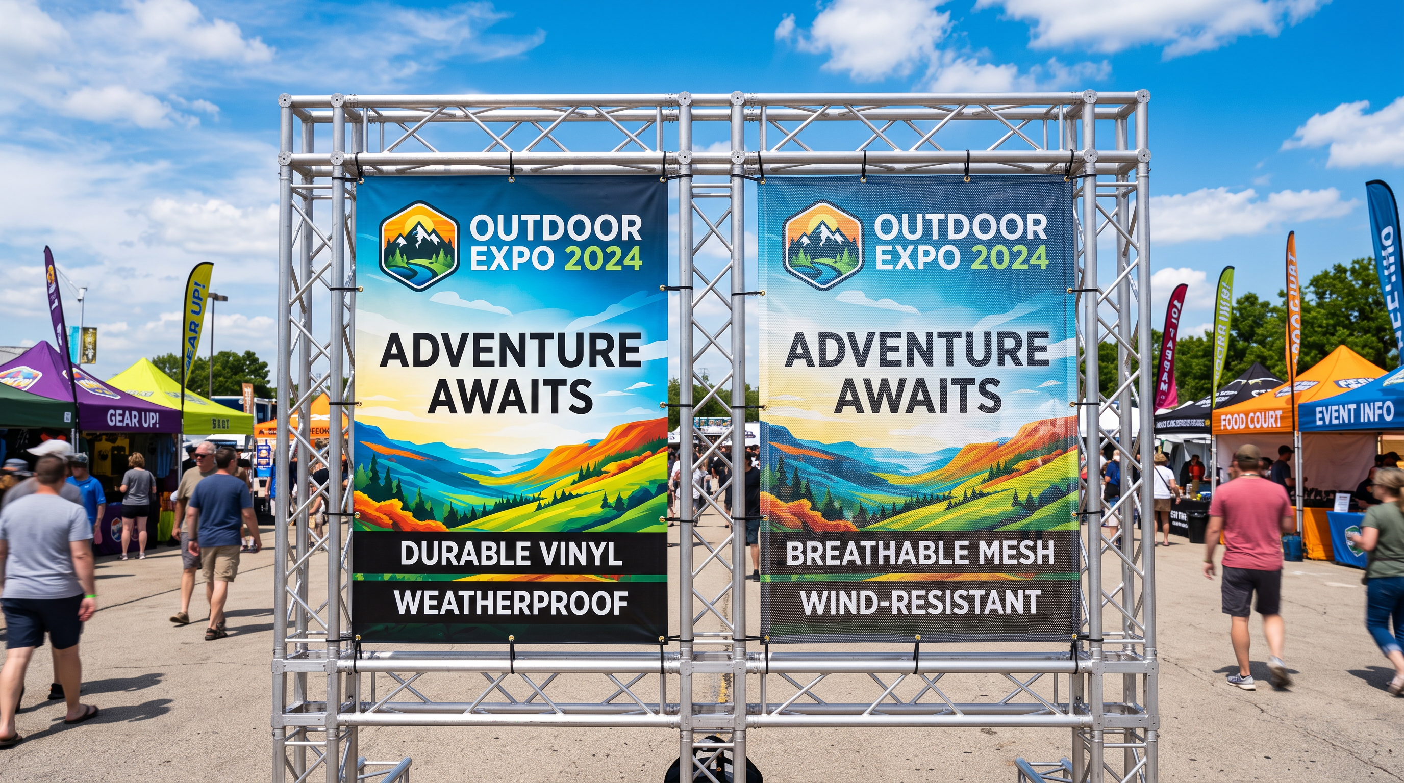 Vinyl vs Mesh Banners: Which Is Right for Your UK Outdoor Event?