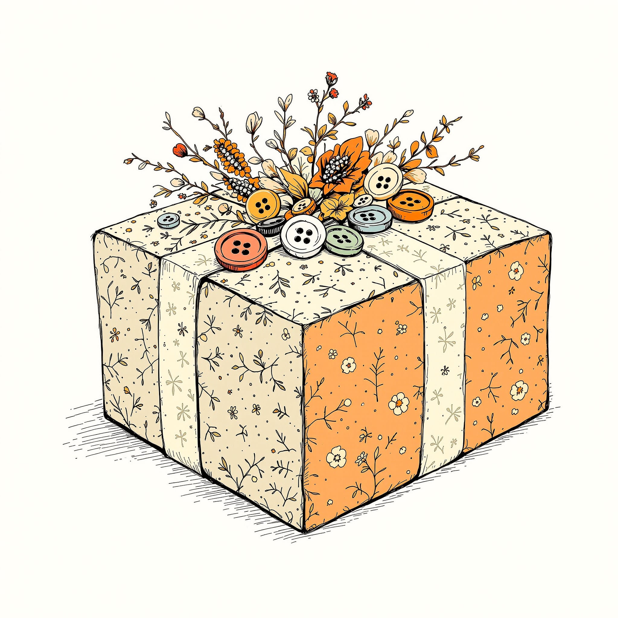 Thrift Wali Vibe gift box illustration