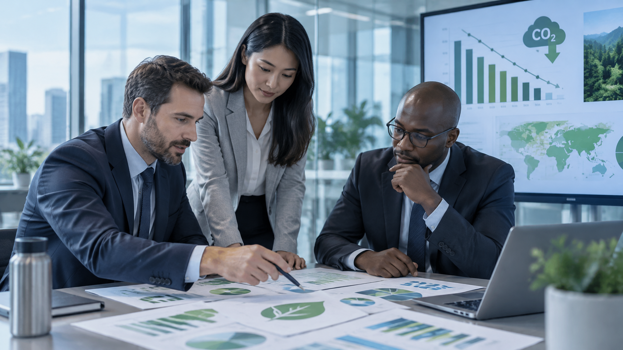 Beratungsgespräch zum Nachhaltigkeitsmanagement im Mittelstand