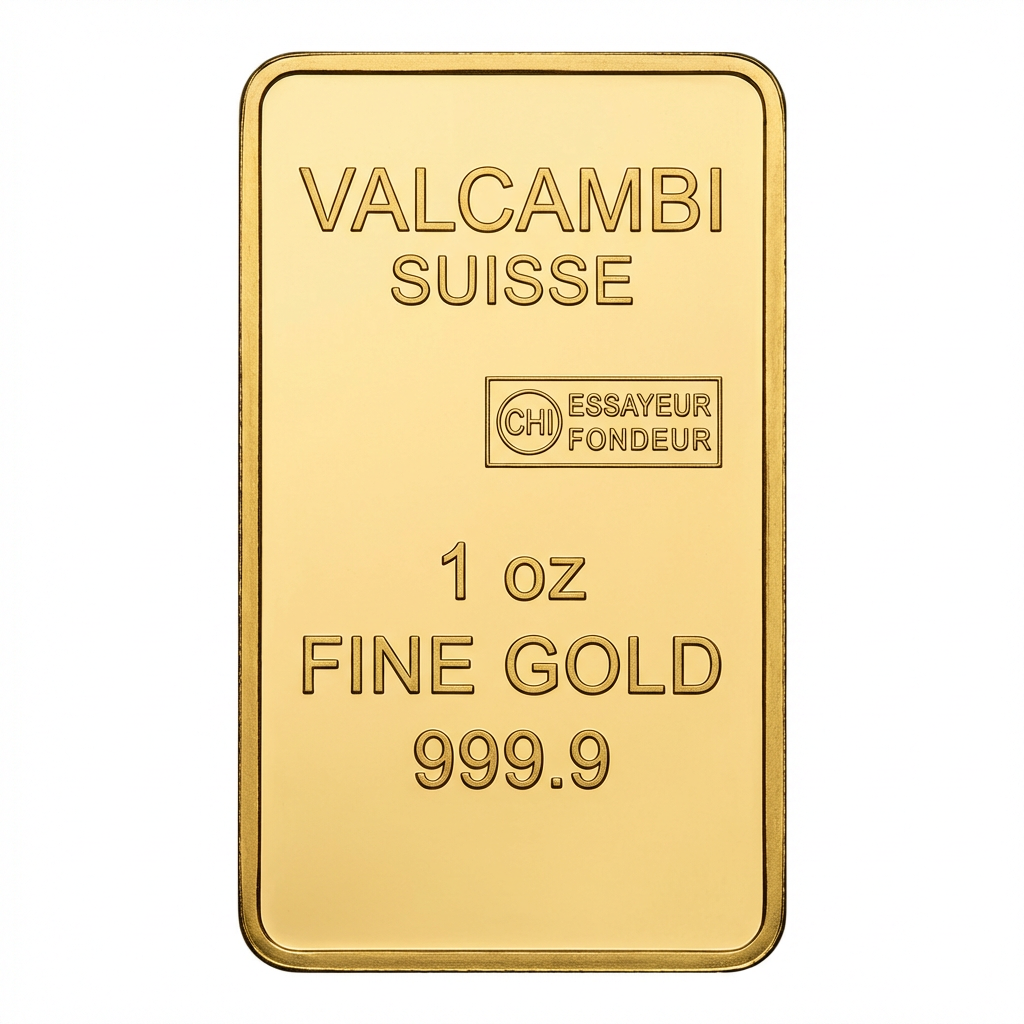 Valcambi 1 Troy Ounce Gold Bar