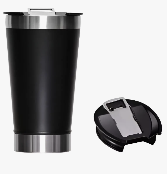 Copo Térmico 473ml Inox com Abridor