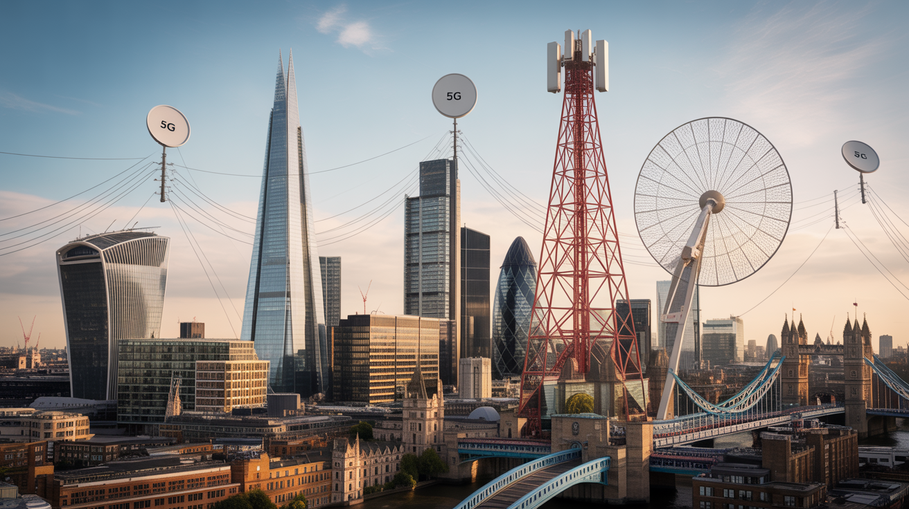 Business VoIP solutions and 5G mobile connectivity infrastructure for London telecommunications