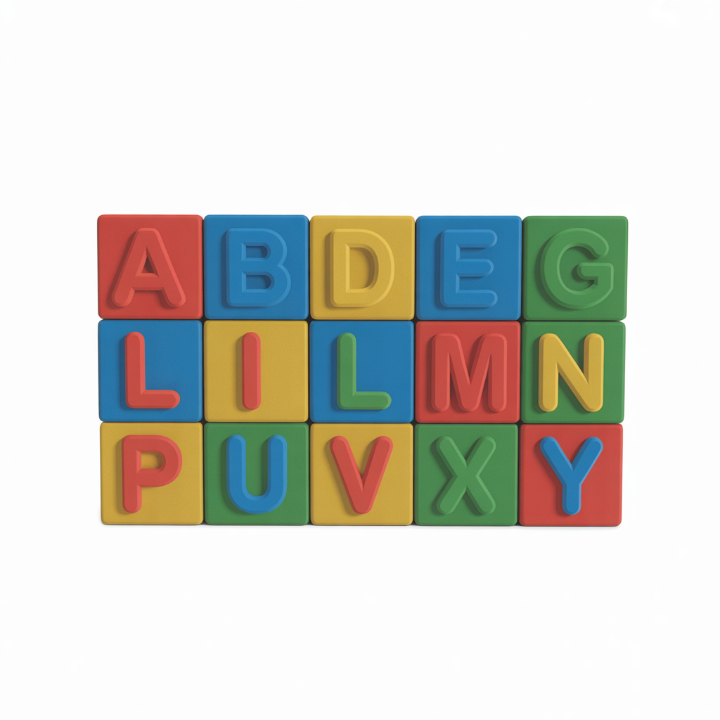 Alphabet Learning Blocks Set