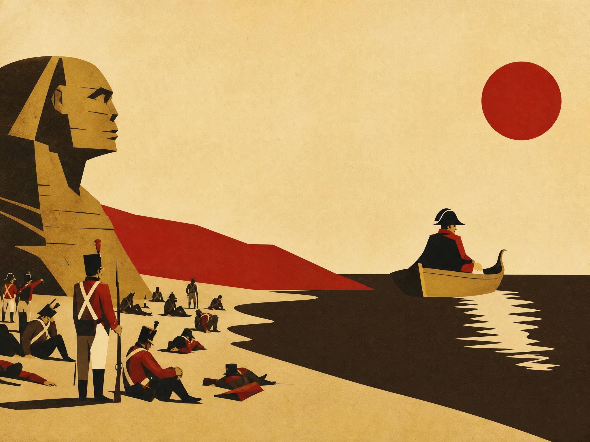 La fuite d'Égypte (caricature anglaise)