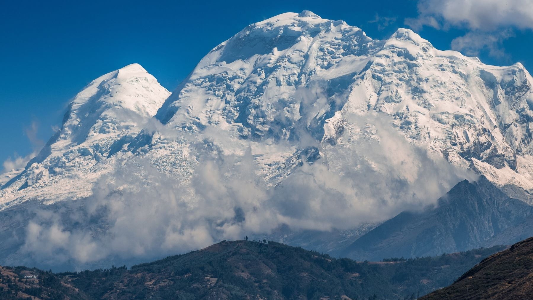 Nevado Huascarán cerca de Carhuaz, Ancash
