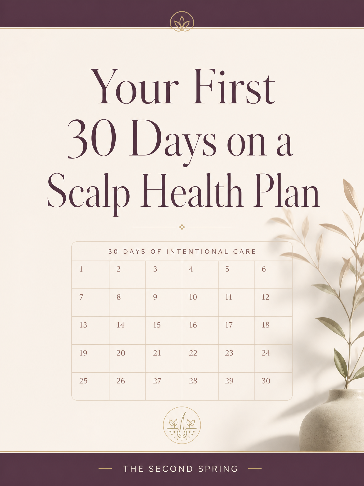 Your First 30 Days on a Scalp Health Plan