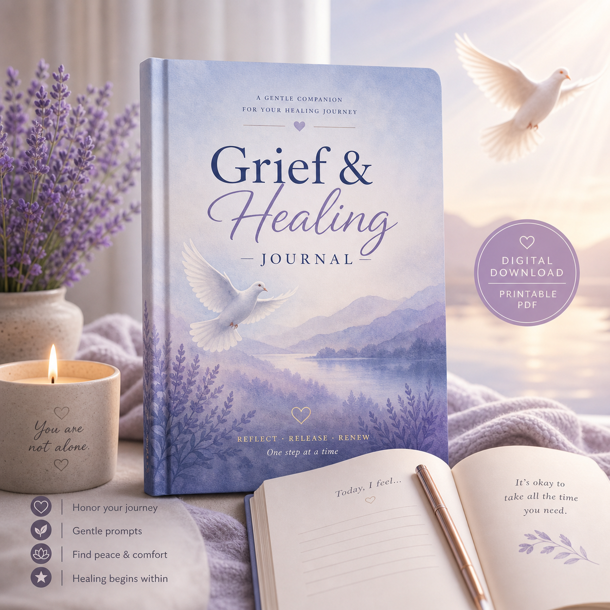 Luna Light: Grief & Healing Journal
