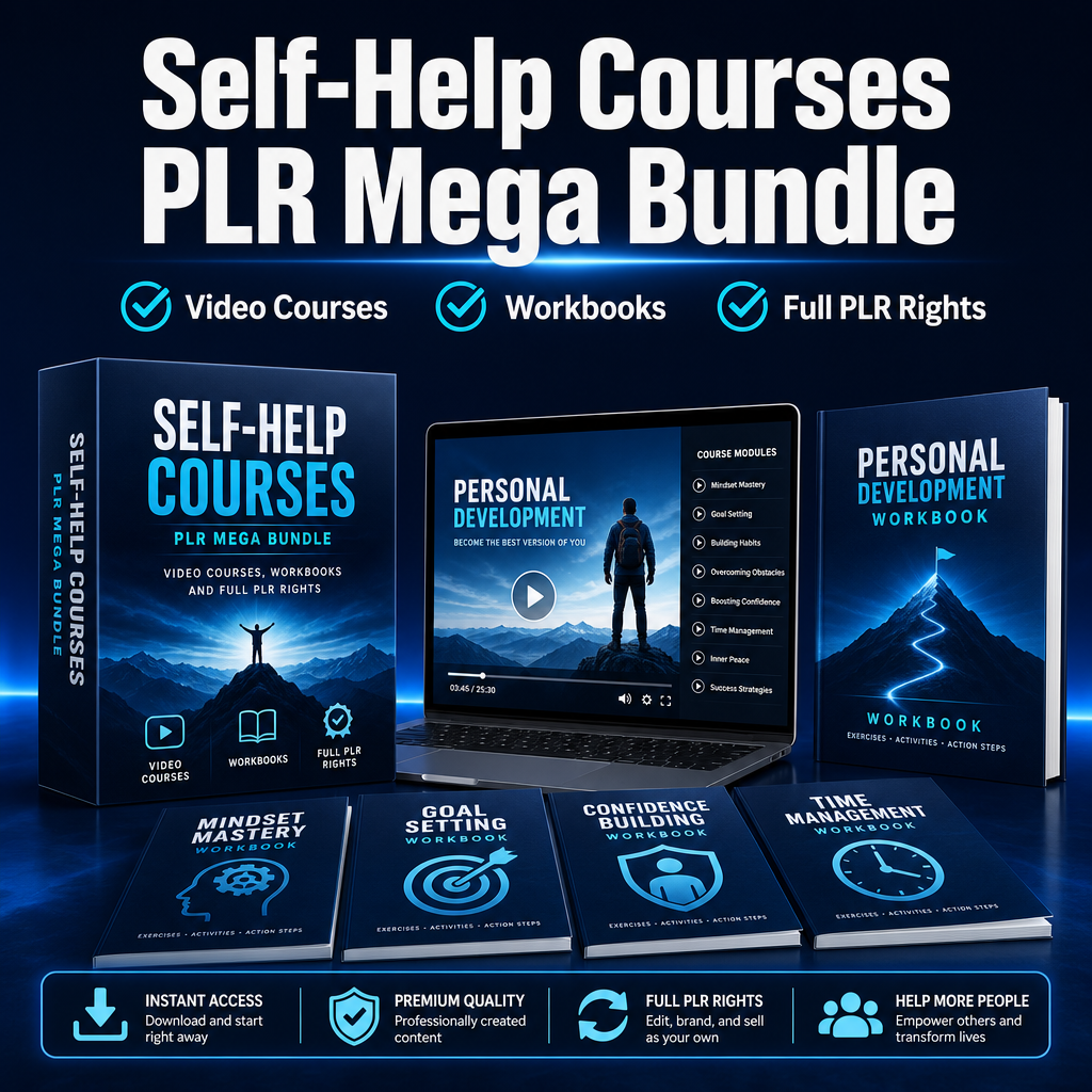 Self-Help Courses PLR Mega Bundle