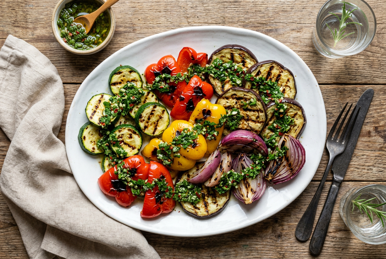 Argentine Chimichurri Grilled Vegetables