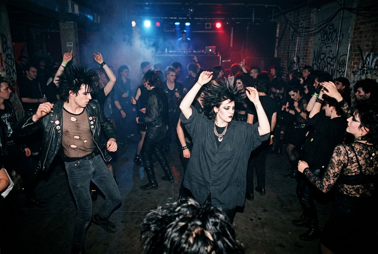 Gente bailando en club underground