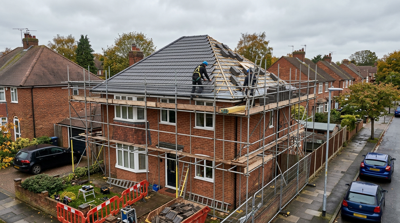Professional roofing work by Aviator Roofing Ltd