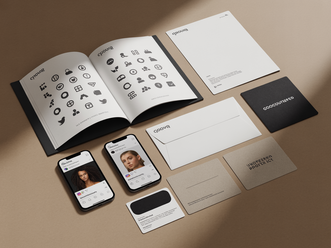 Growth Branding package deliverables showing brand identity materials