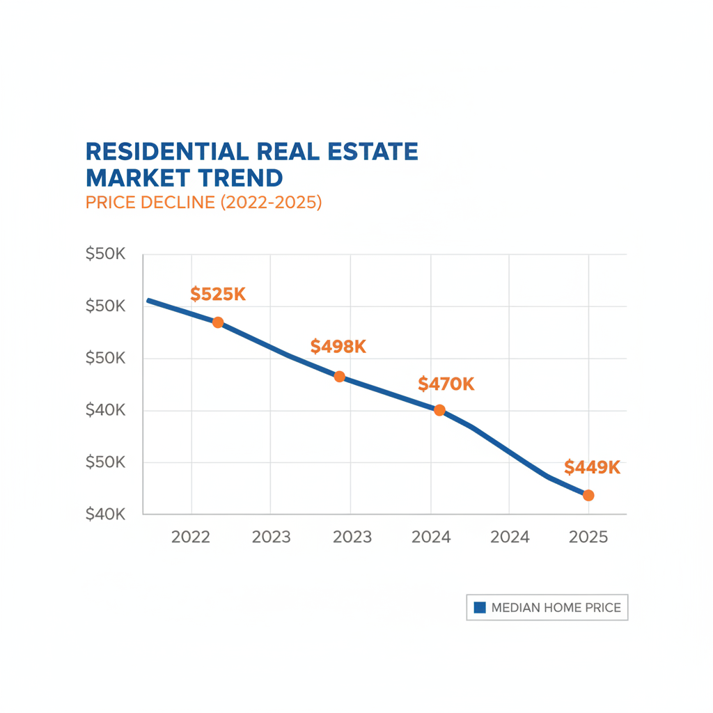 Leander real estate market data showing price trends