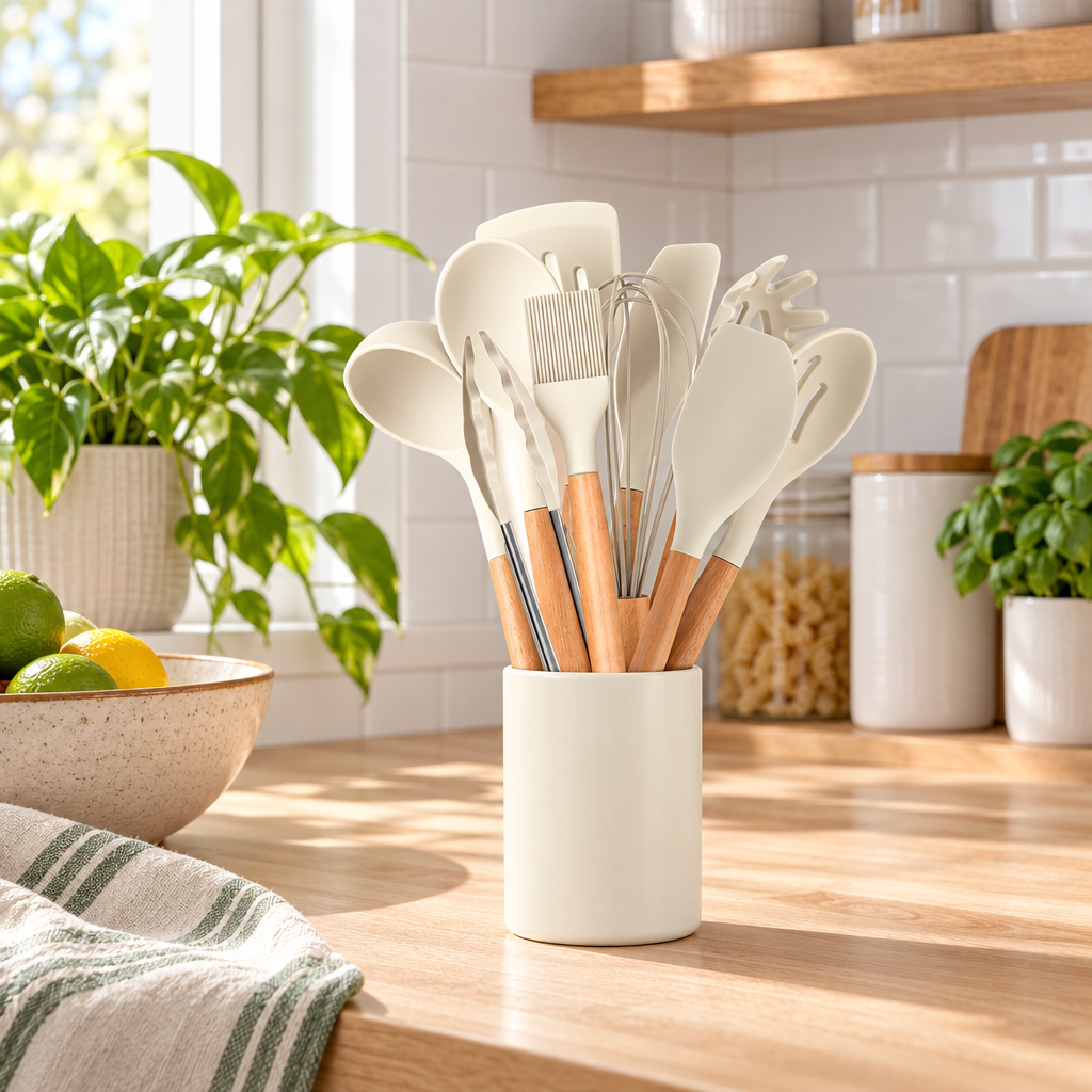 Kit 12 Utensílios de Cozinha em Silicone foto 3