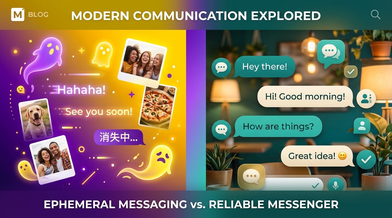 Snapchat vs PigeonChat 2026: Ephemeral Messaging Meets Lasting Connections