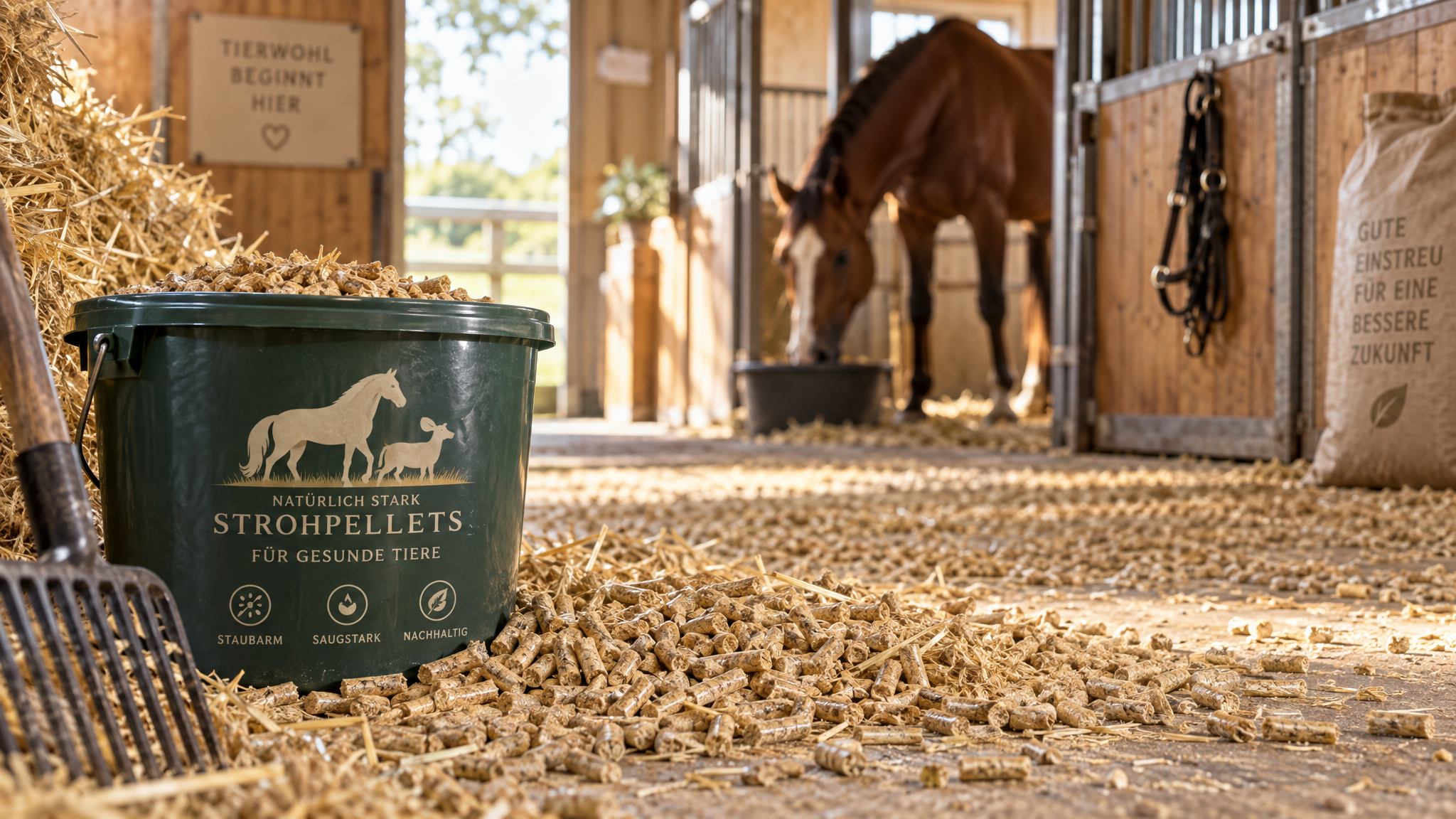 Einstreu & Strohpellets