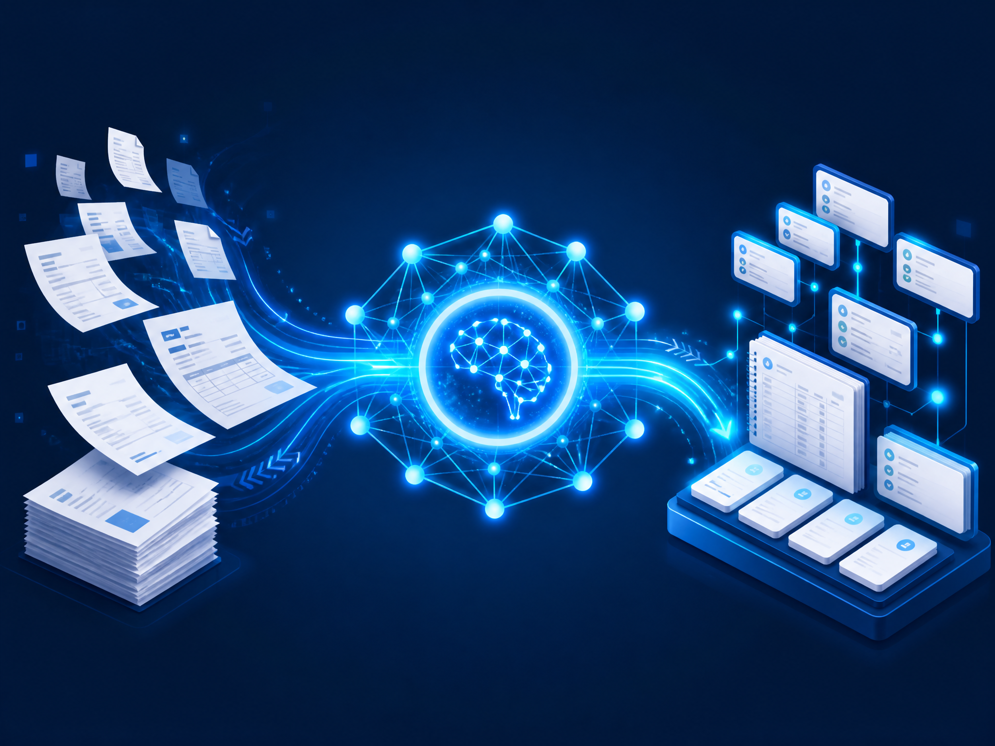 Agente de inteligencia artificial de ADCOMUNIDAD procesando facturas y generándolas como asientos contables