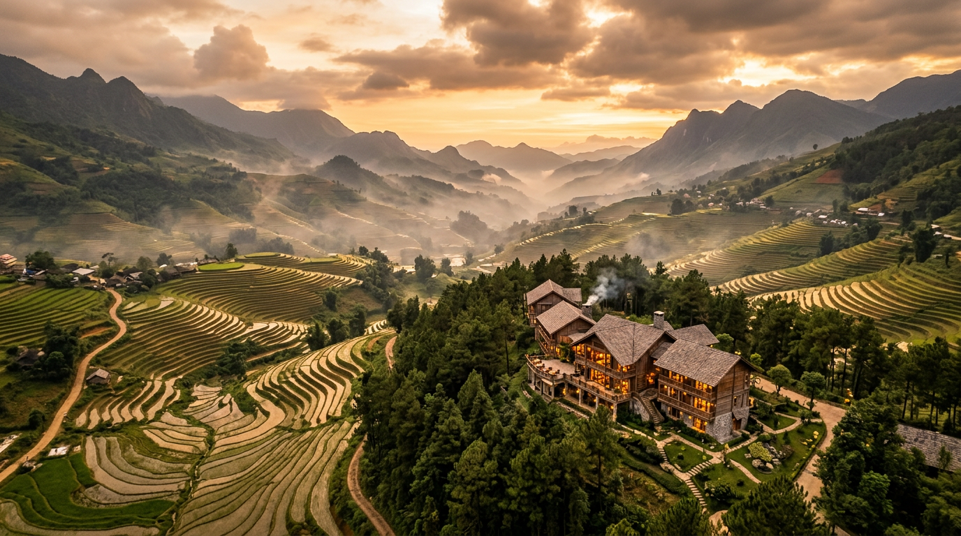 Không gian nghỉ dưỡng Sông Nhị Sapa