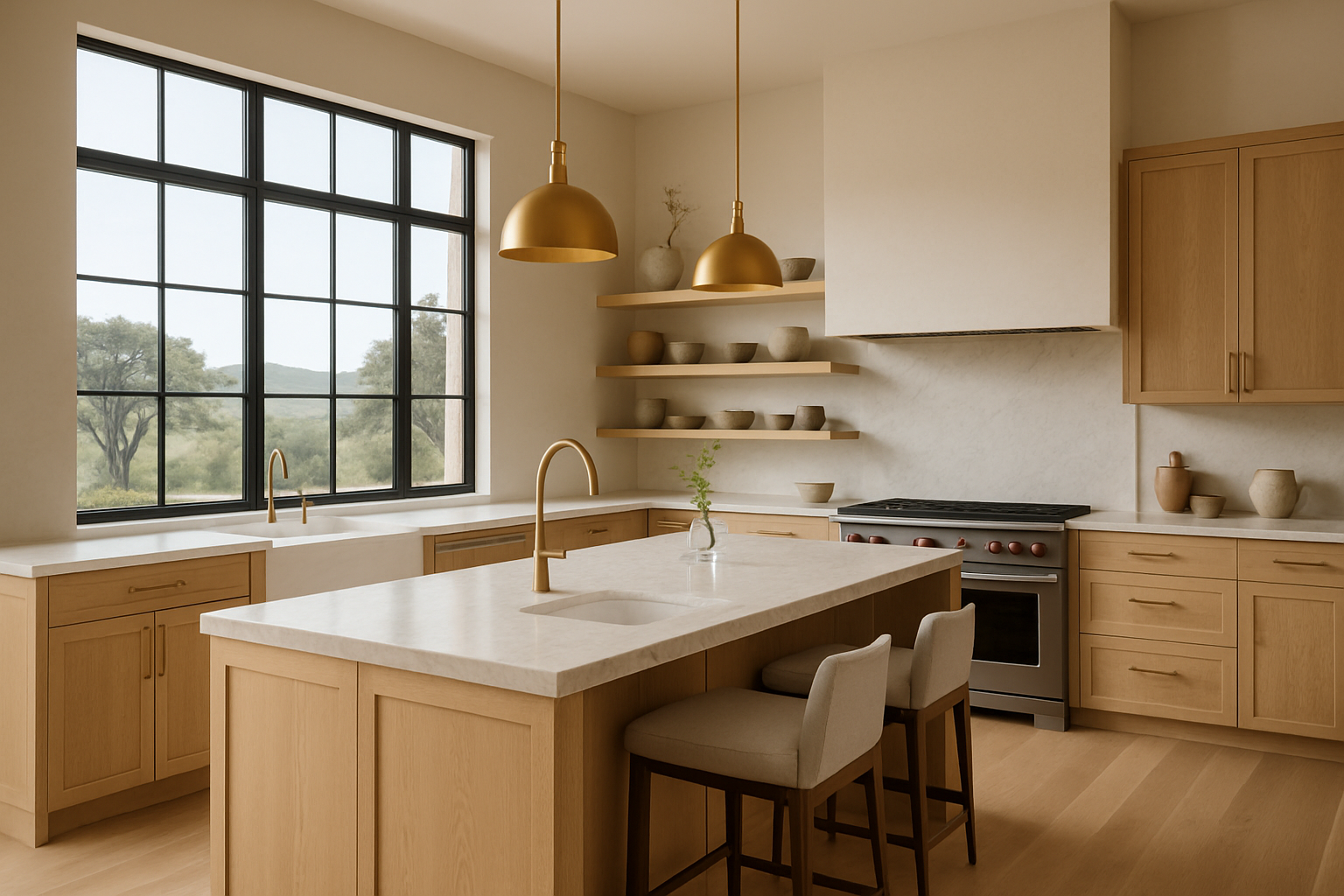 Elegant Texas Hill Country kitchen