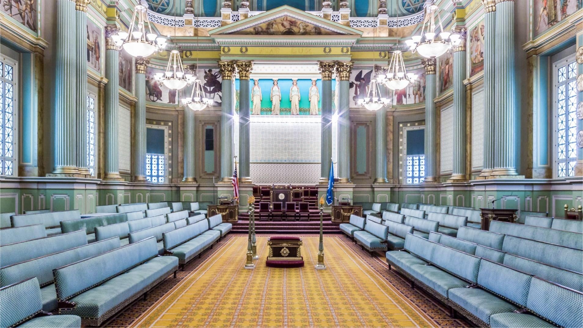 Masonic Temple Interior