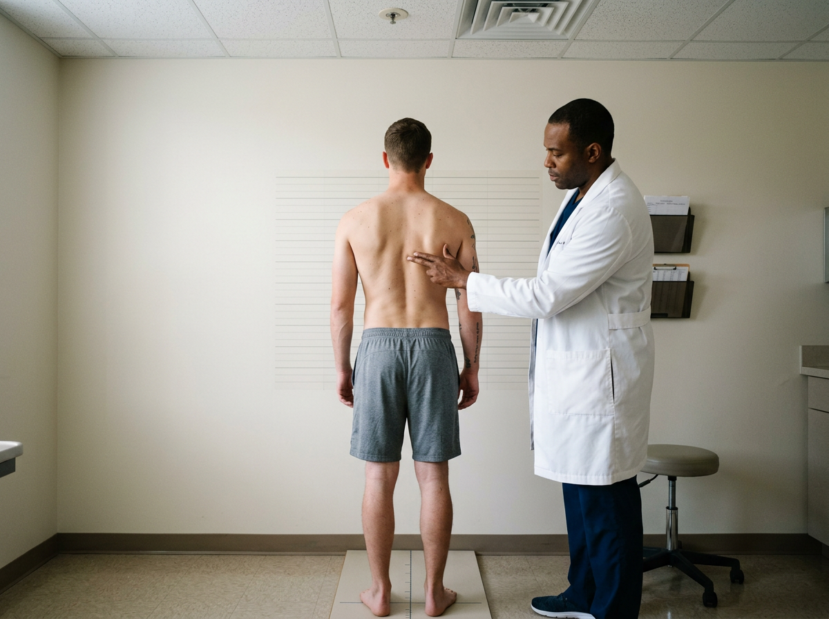 Postural assessment during a VA compensation and pension spine examination