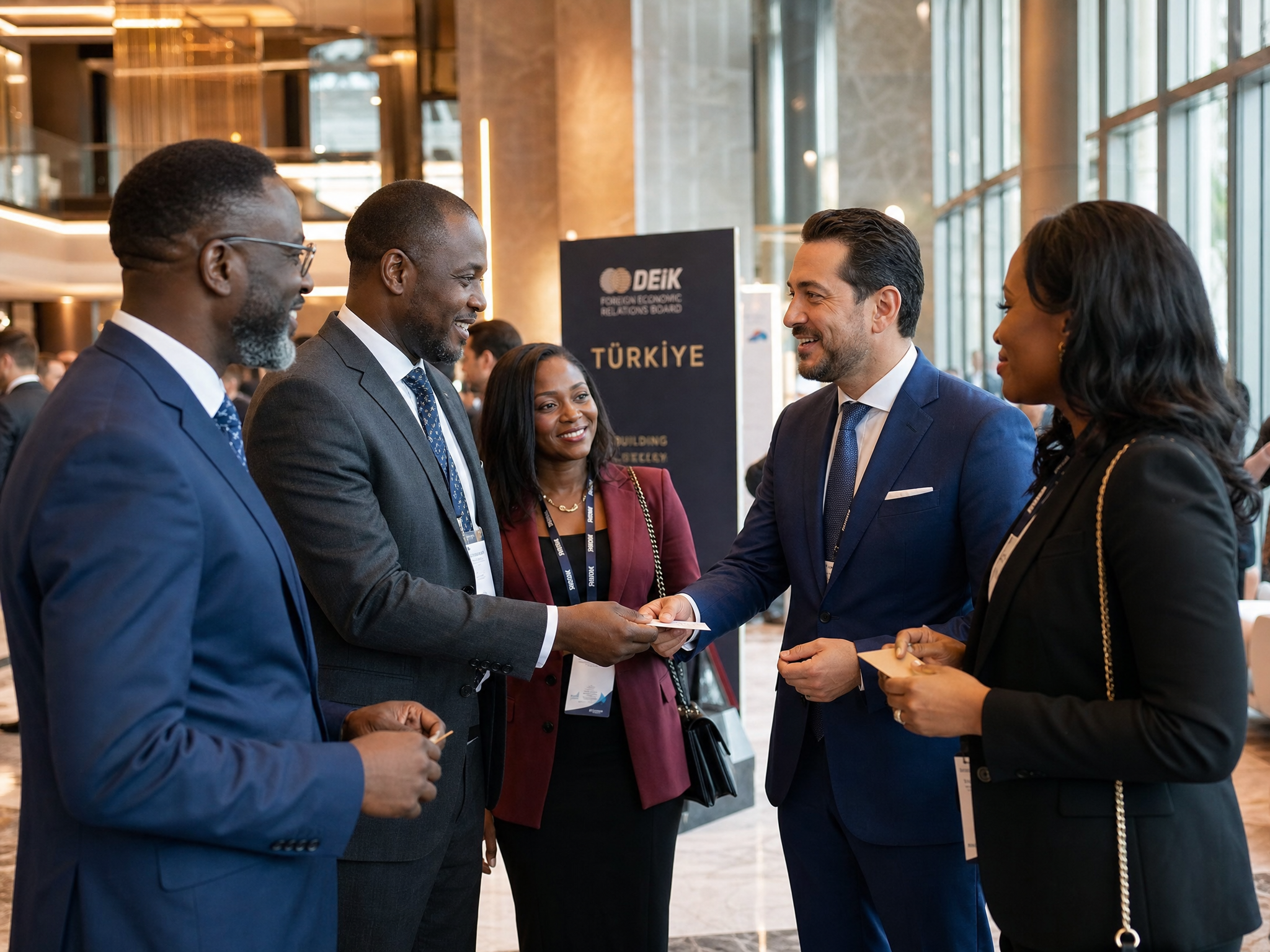 Business professionals networking at the NIDO Europe International Business Forum
