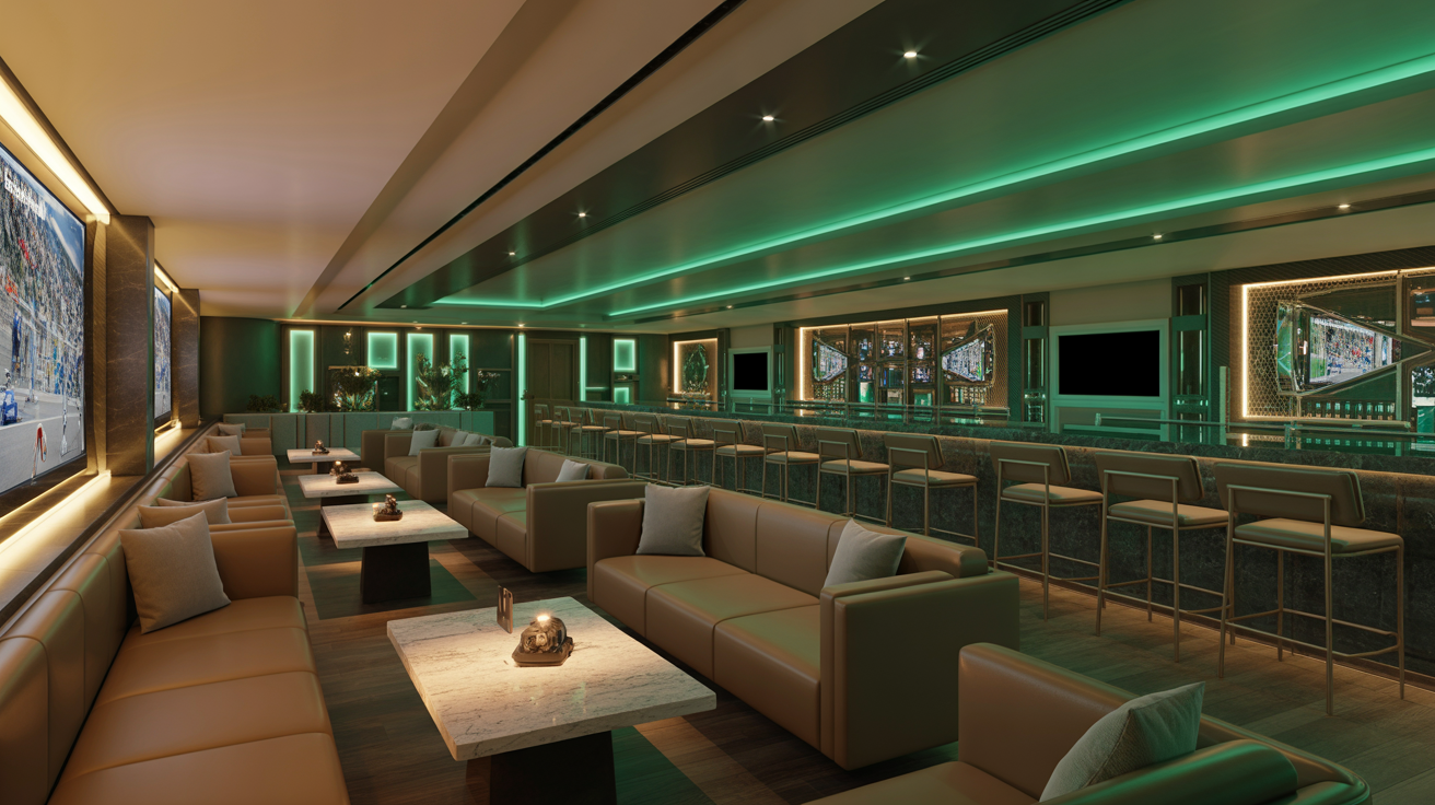 Premium VIP sports lounge at Endurance Viewing