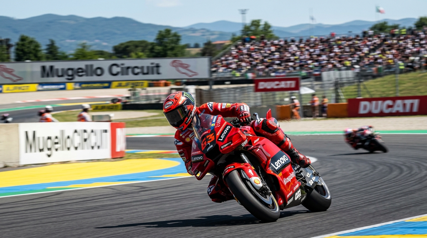 Marc Márquez arrasa en Mugello 2025: dominio total y la suspensión como arma secreta