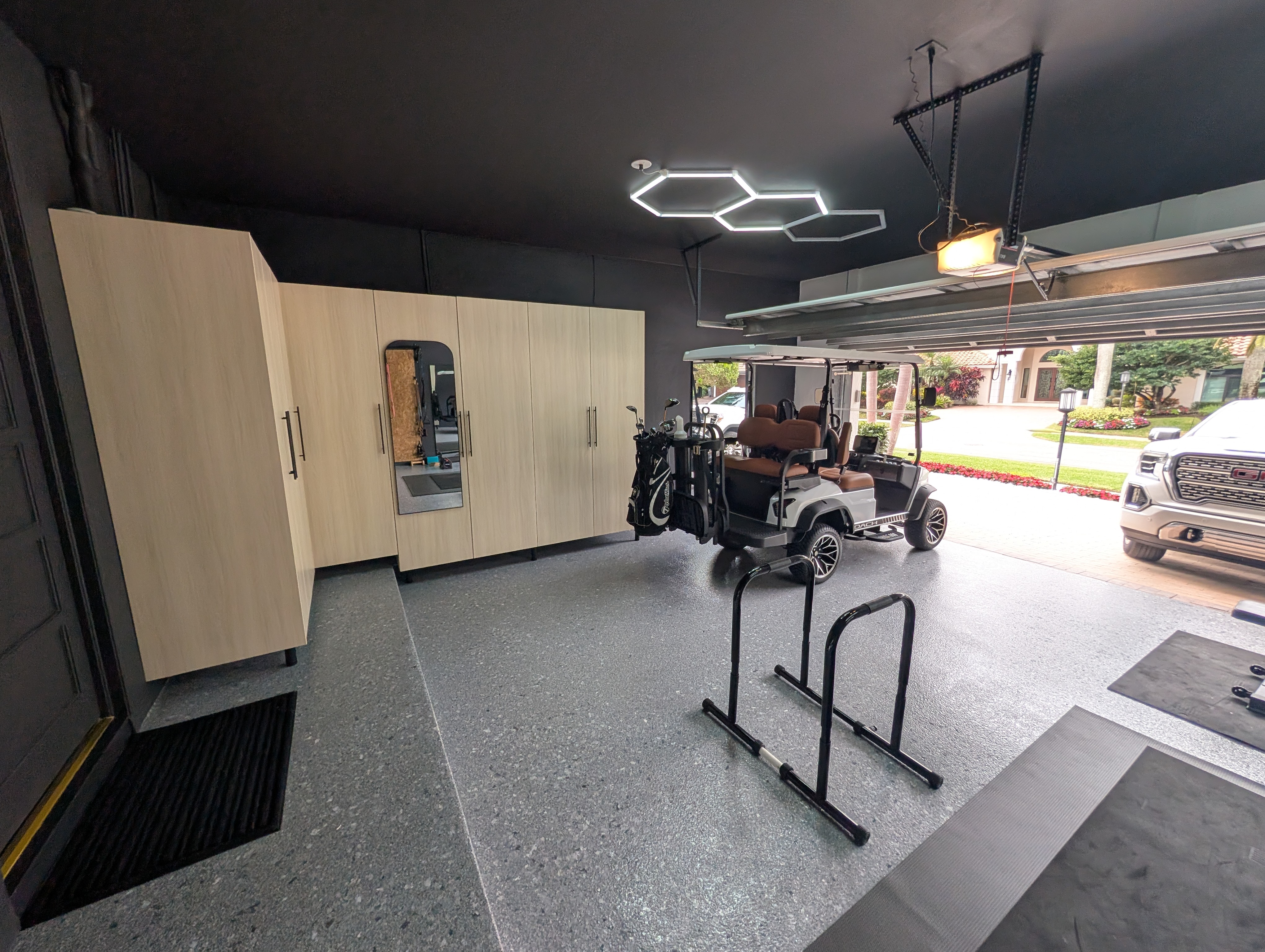 New solar-powered golf cart included with sale