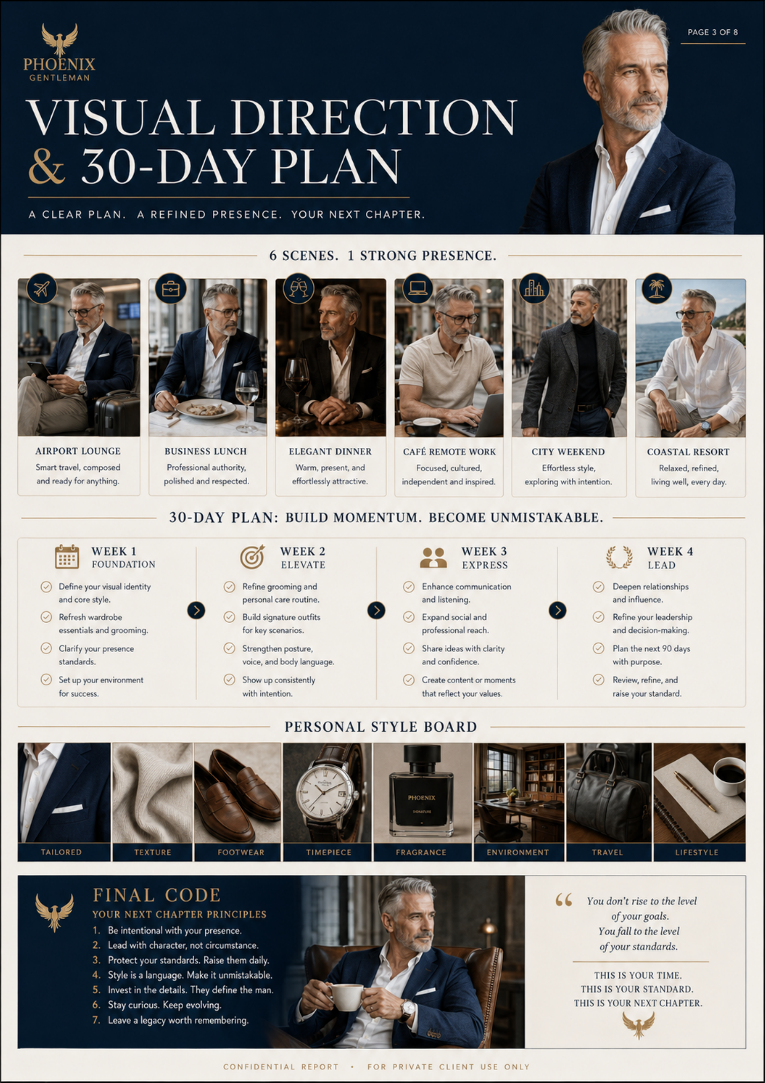 Phoenix report — visual direction and 30-day plan preview