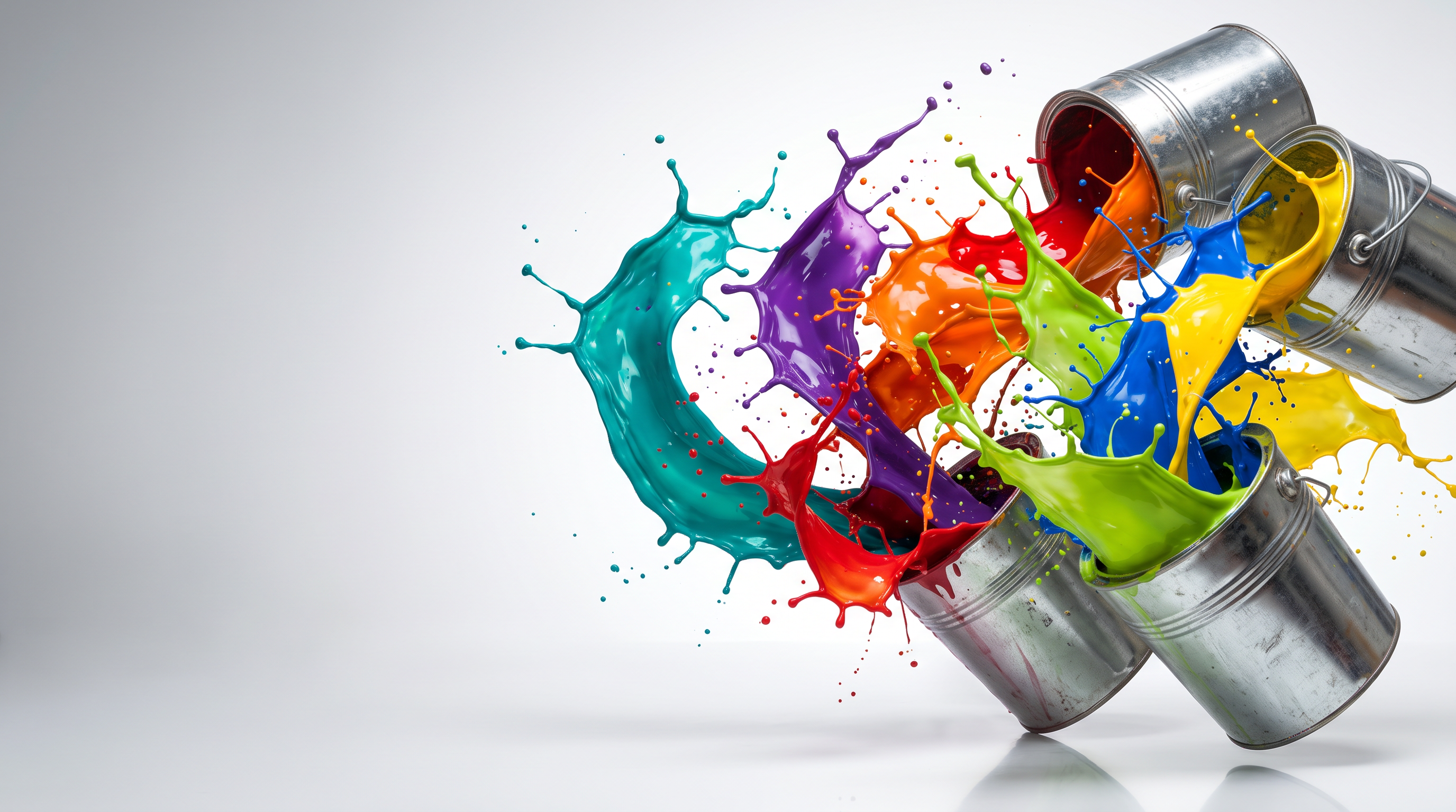 Colorful paint splash