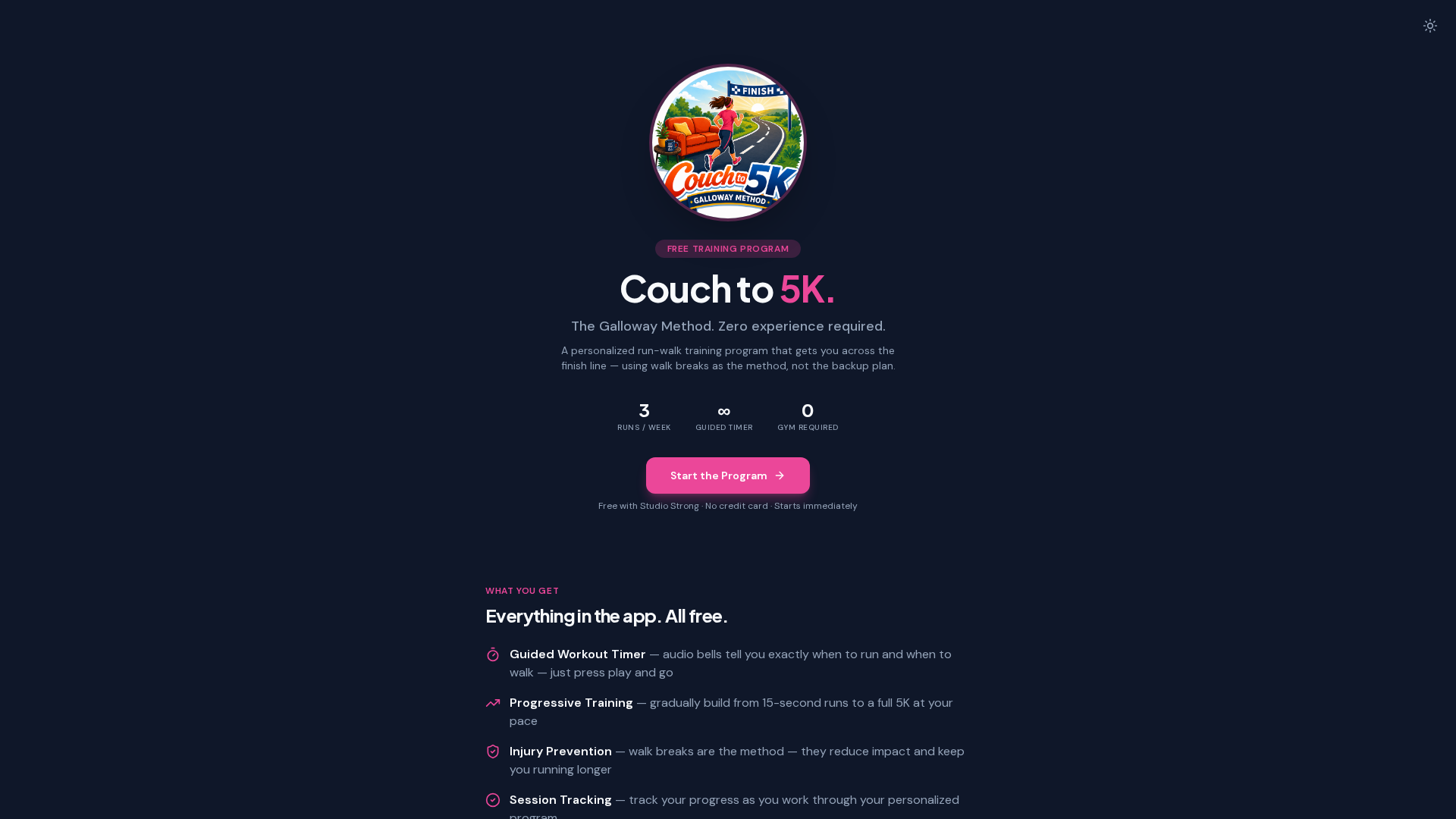 Couch to 5K challenge imagery